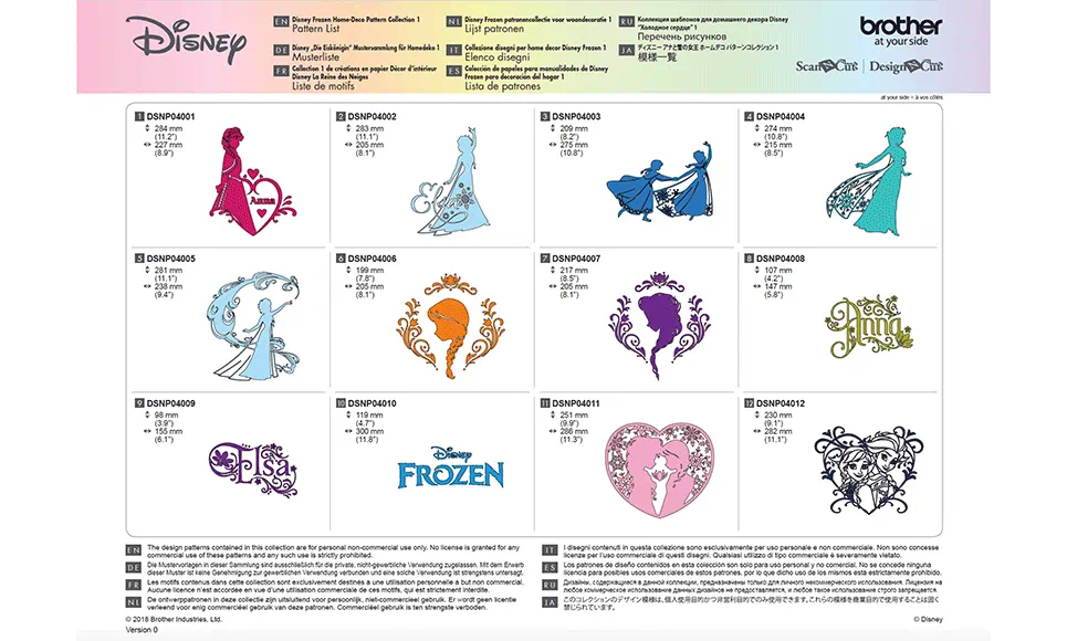 Collection 4 de gabarits La Reine des Neige – Image 4