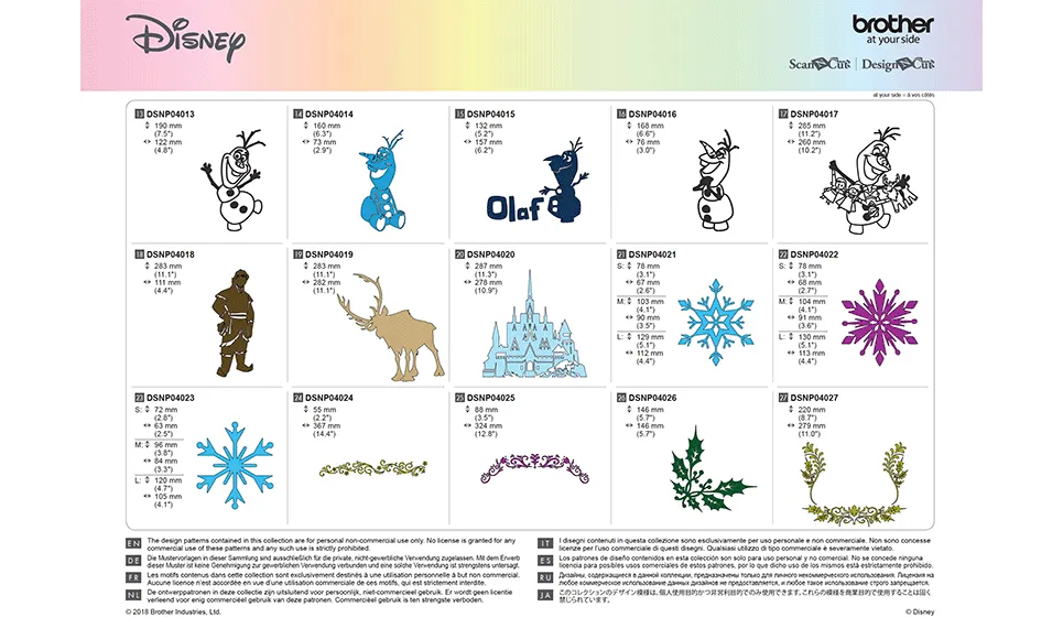 Collection 4 de gabarits La Reine des Neige – Image 3